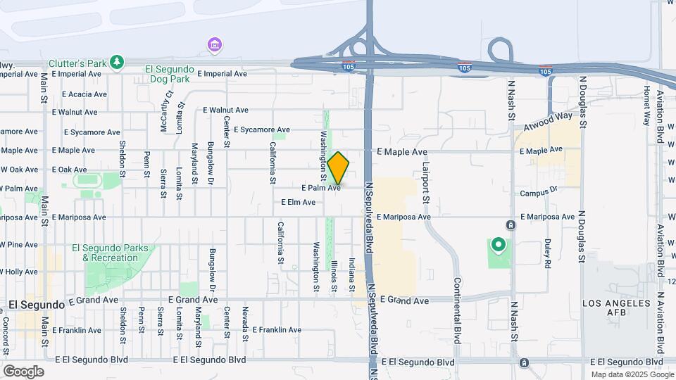 1624 E Palm Ave Mapa y Detalles de la Ubicación