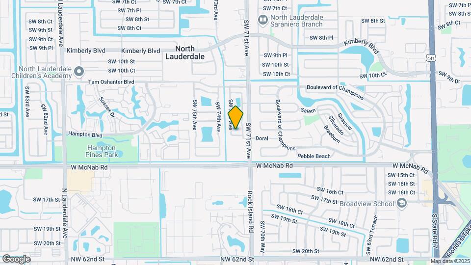 7221 SW 14th St Map and Location Details