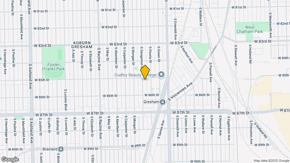 8513 S Sangamon St Map and Location Details