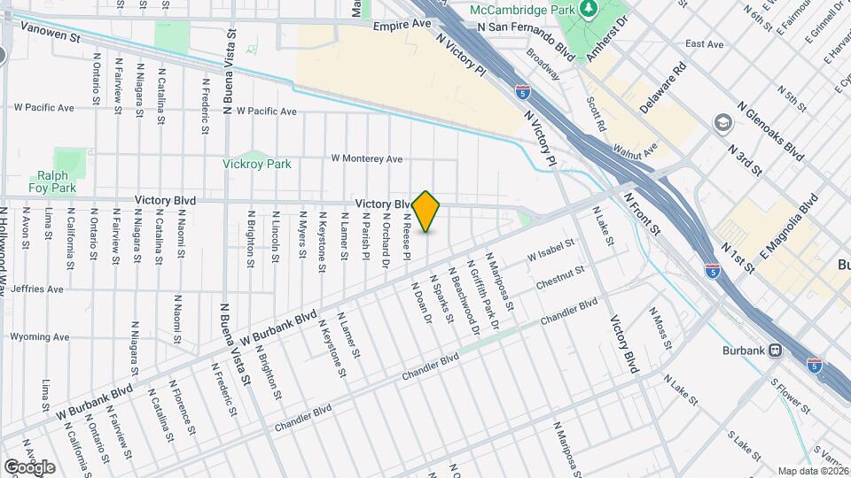 1113 N Sparks St Map and Location Details