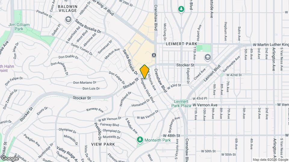 4198 Angeles Vista Blvd Map and Location Details