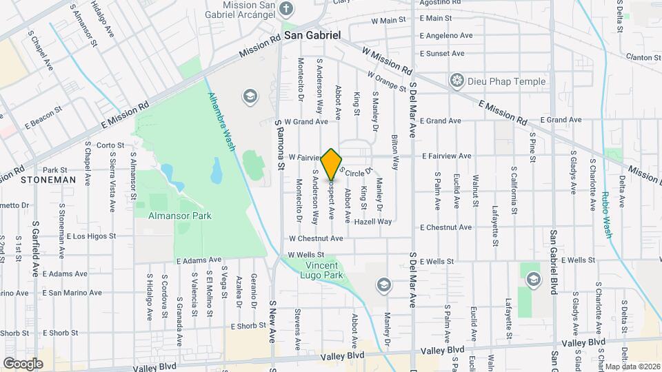 1039 Prospect Ave Mapa y Detalles de la Ubicación