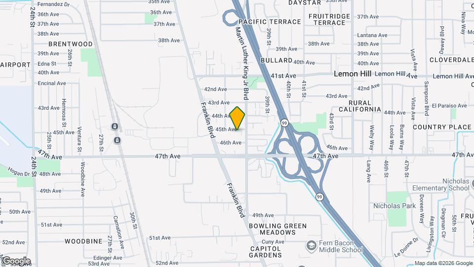 3800 45th Ave Map and Location Details