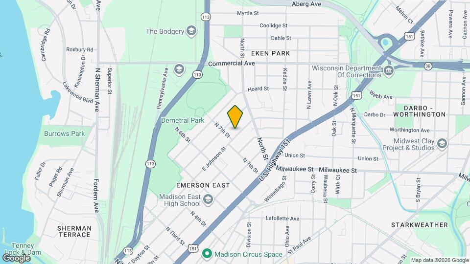 2514 E Johnson St Map and Location Details