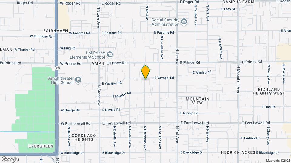 3450 N Geronimo Ave Map and Location Details