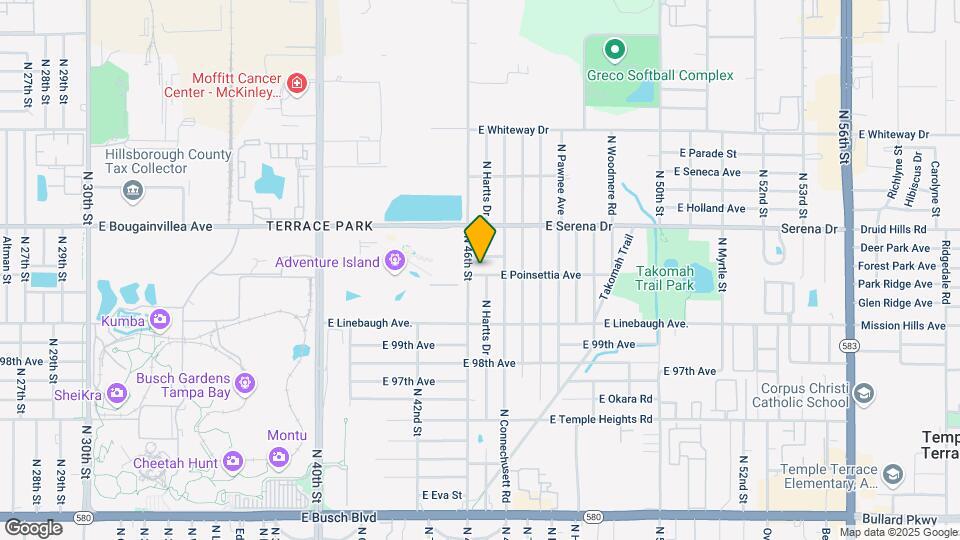 4606 E Poinsettia Ave Map and Location Details