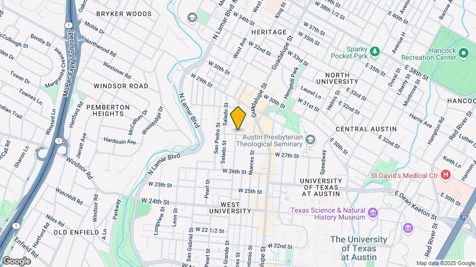 2801 Rio Grande St Map and Location Details
