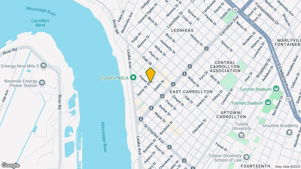 8233 Freret St, Unit B Map and Location Details