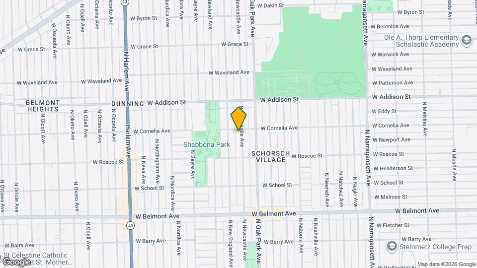 3452 N Newcastle Ave Map and Location Details