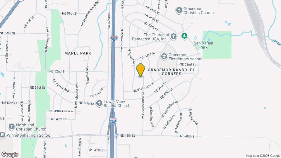 5200 N Manchester Ave Map and Location Details