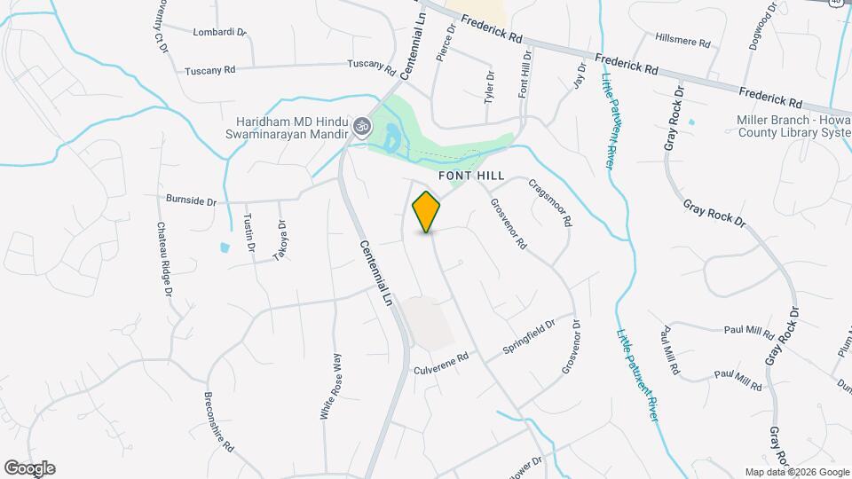 3704 Font Hill Dr Map and Location Details