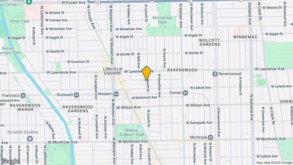 2203 W Giddings St, Unit Garden Map and Location Details