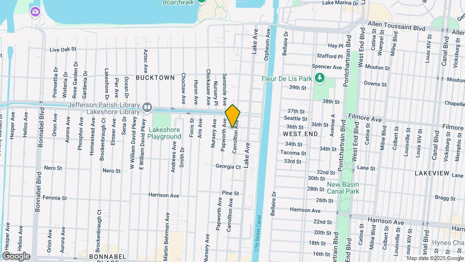 1416-1418 Carrollton Ave Mapa y Detalles de la Ubicación
