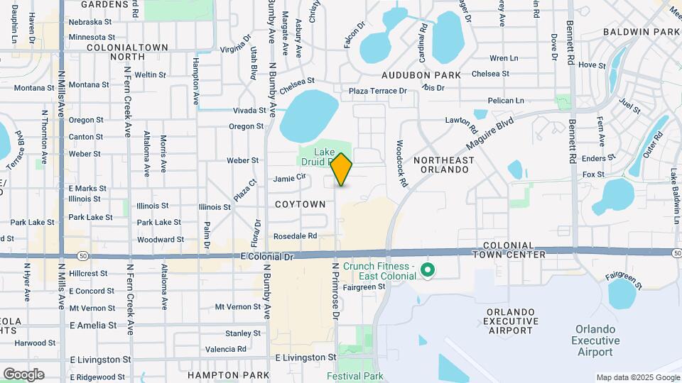 825 N Primrose Dr Map and Location Details