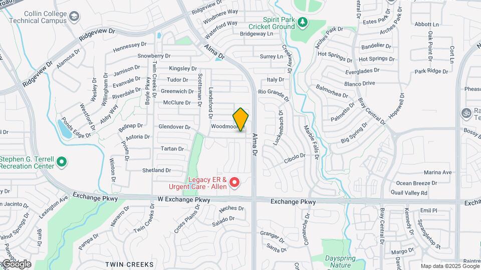 1306 Glendover Dr Mapa y Detalles de la Ubicación