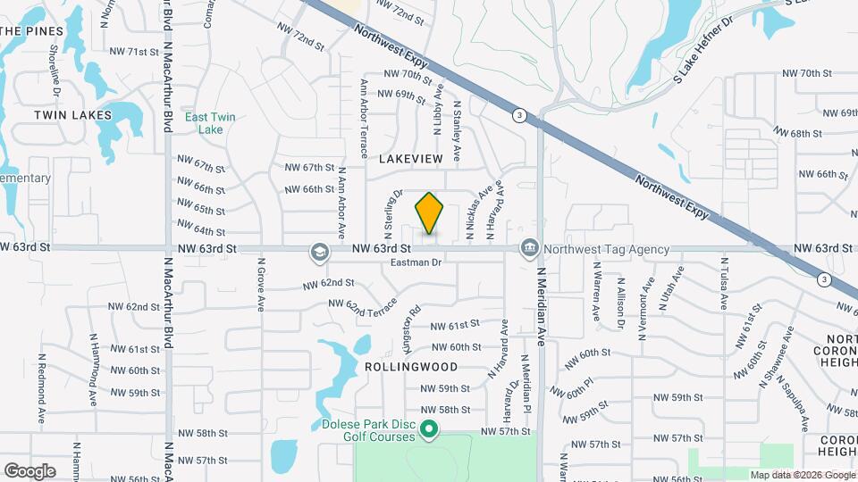 4707 NW 63rd St Map and Location Details