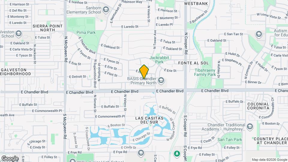1671 E Flint St Map and Location Details