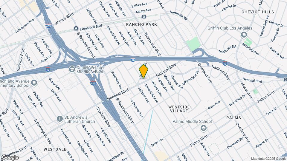 10957 National Blvd Map and Location Details