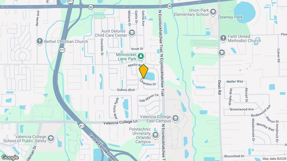 9419 Chandon Dr Map and Location Details