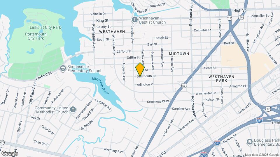 4205 Dartmouth St Map and Location Details