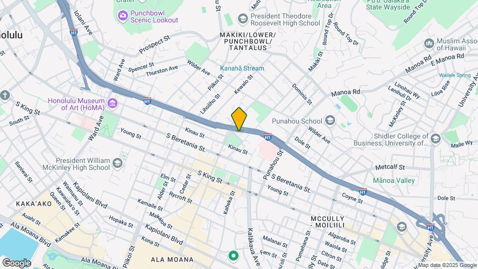 1436 Lunalilo St Mapa y Detalles de la Ubicación