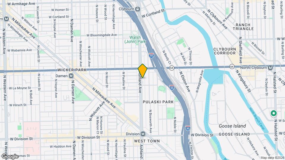 1517 N Ashland Ave, Unit 1517 N Ashland - apt 4 Map and Location Details