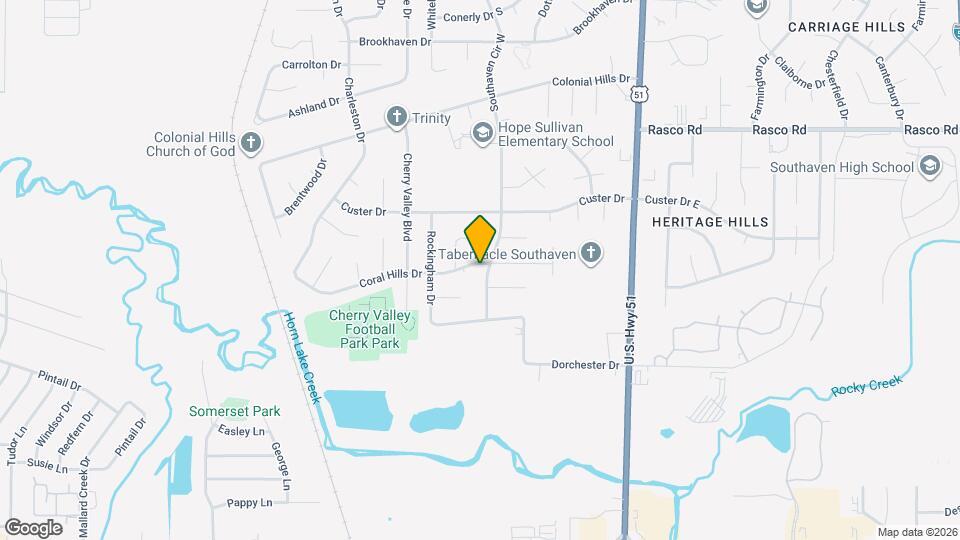 1845 Coral Hills Dr Map and Location Details