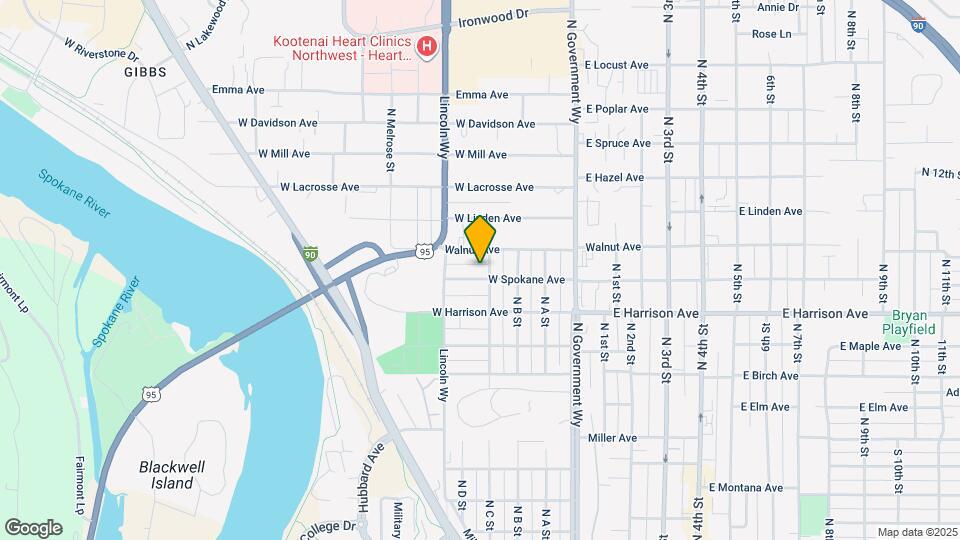 505 W Spokane Ave Map and Location Details