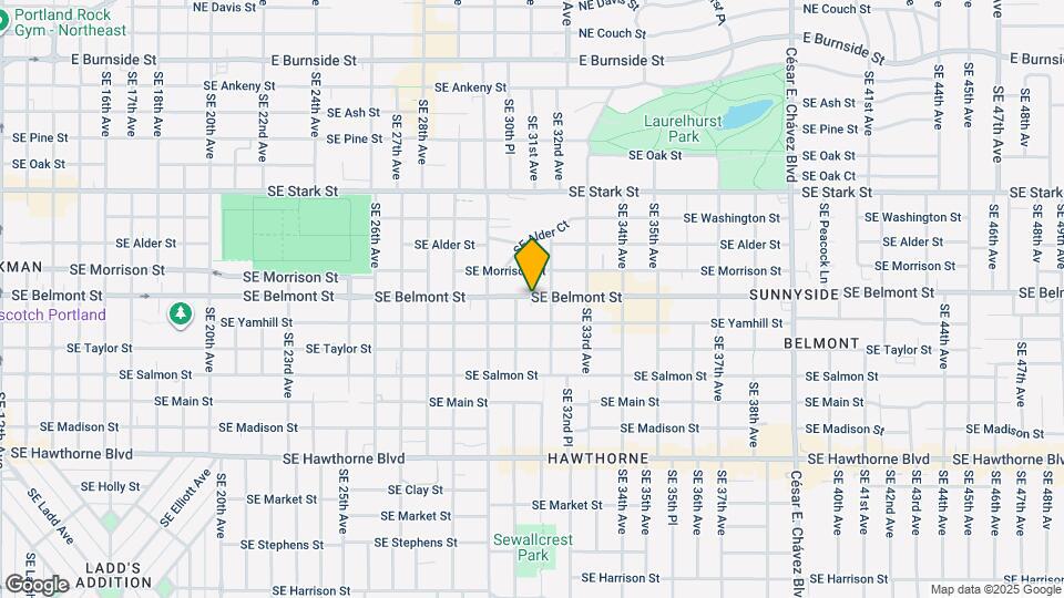 3122 SE Belmont St Map and Location Details