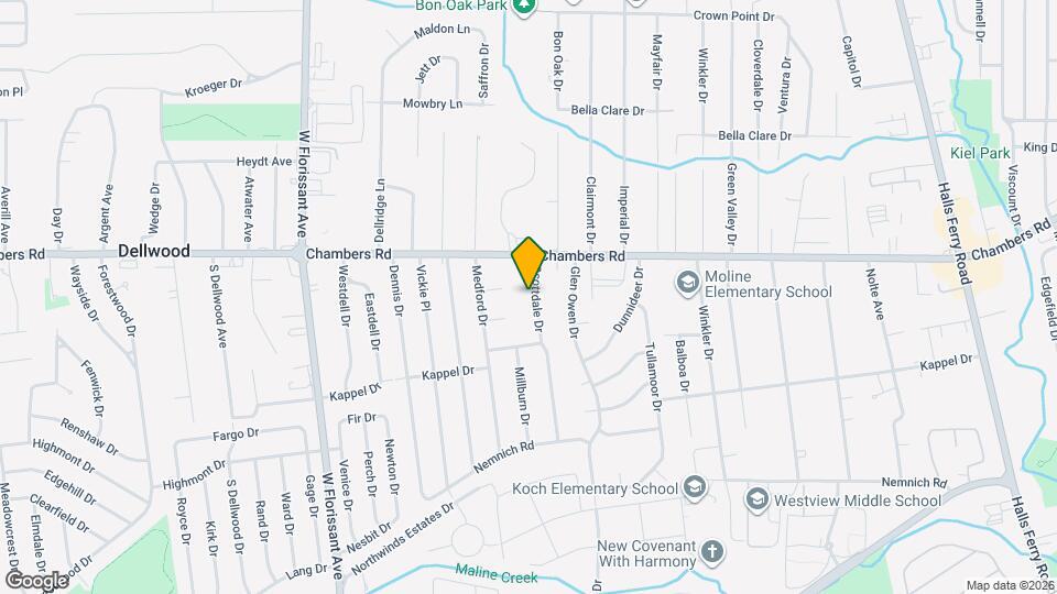 9843 Scottdale Dr Map and Location Details