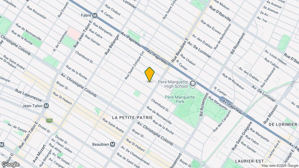 6531 De Lanaudière Rue Map and Location Details