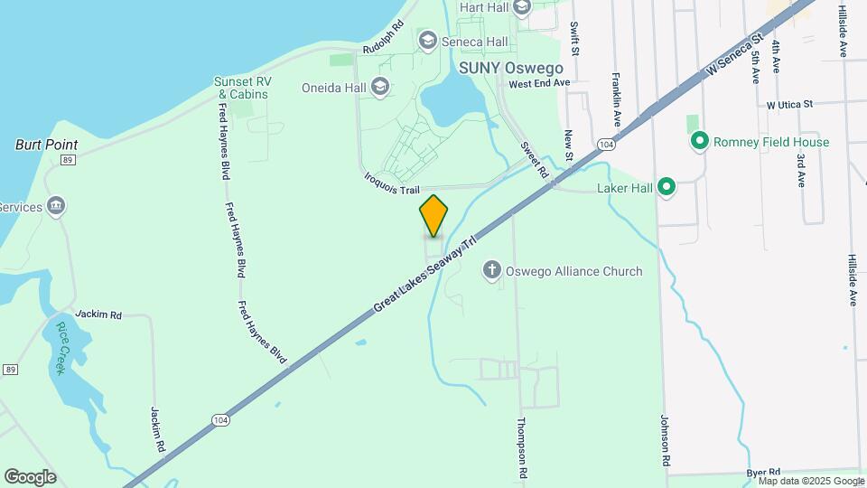 Lakeside Commons Oswego Student Housing Map and Location Details