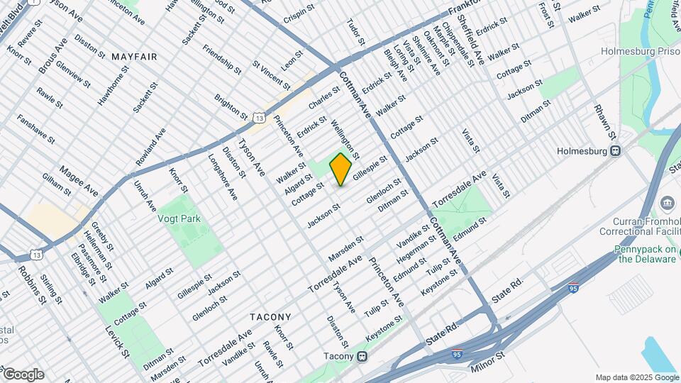 7121 Gillespie St Map and Location Details