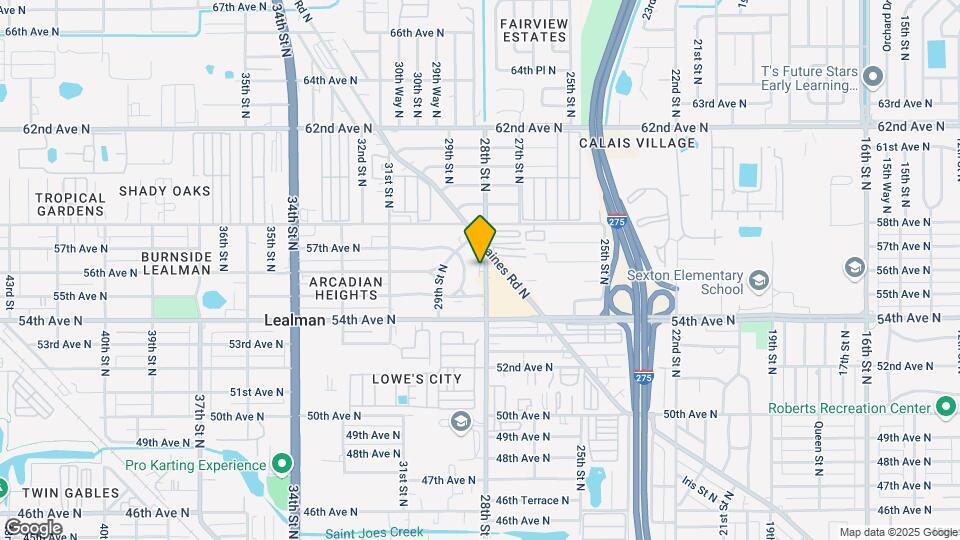 5680 28th St N Map and Location Details