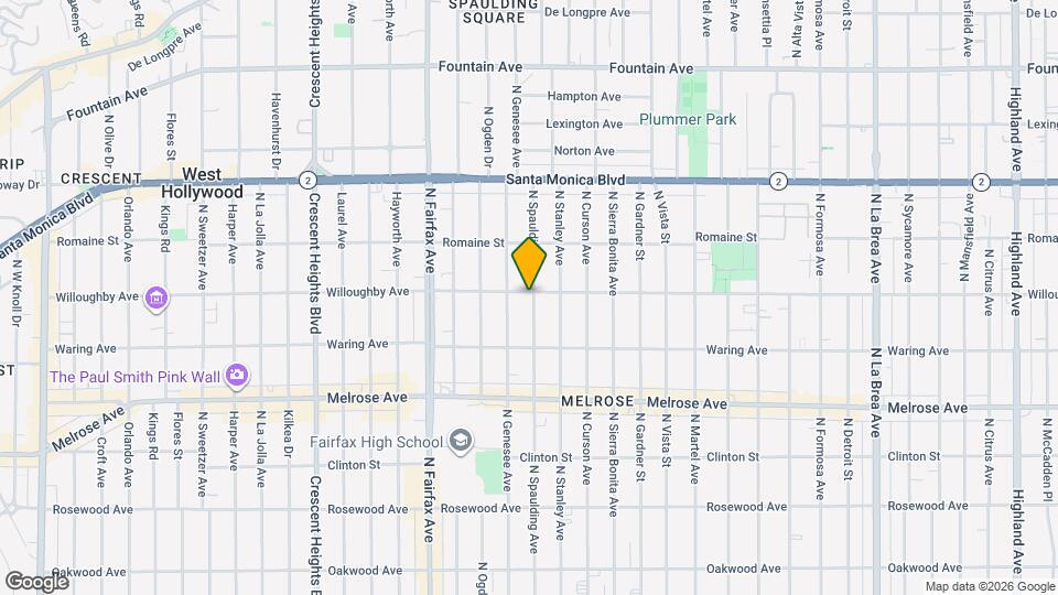 859 N Spaulding Ave Map and Location Details