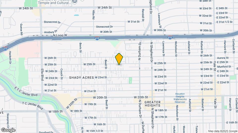 918 W 25th St Map and Location Details