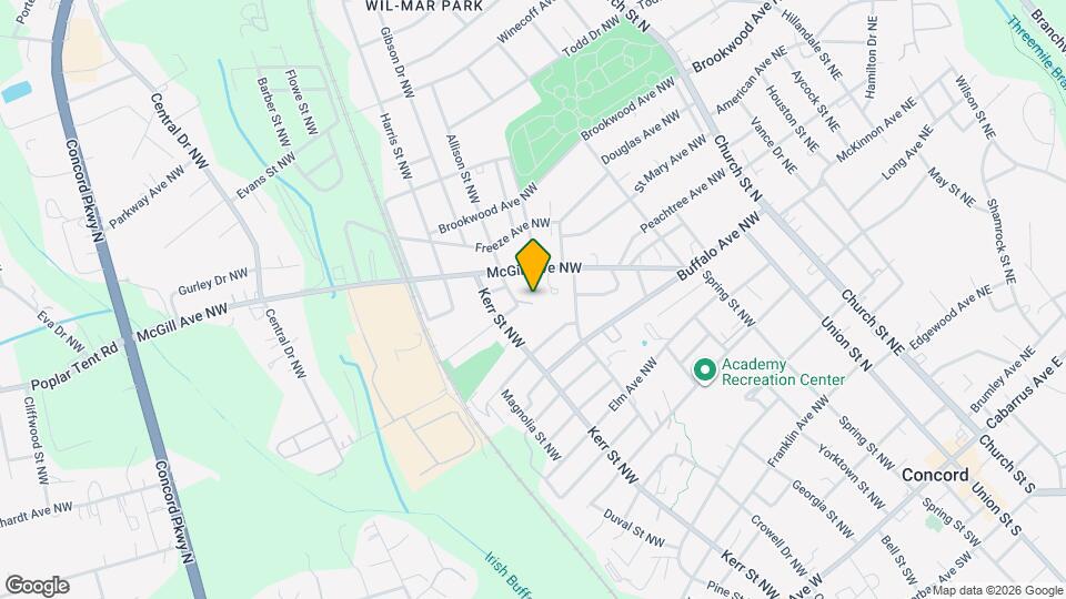 208 Misenheimer Dr NW Map and Location Details