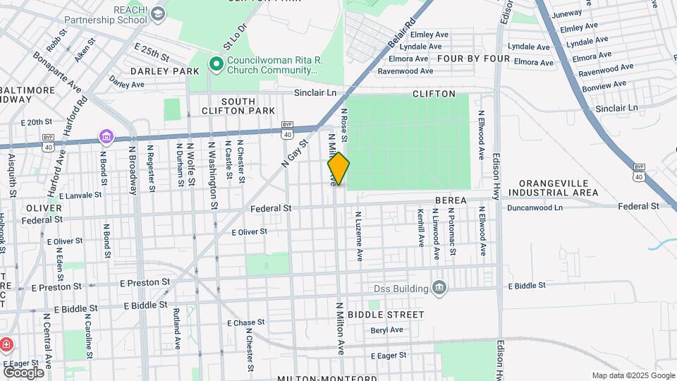 1629 N Milton Ave Map and Location Details