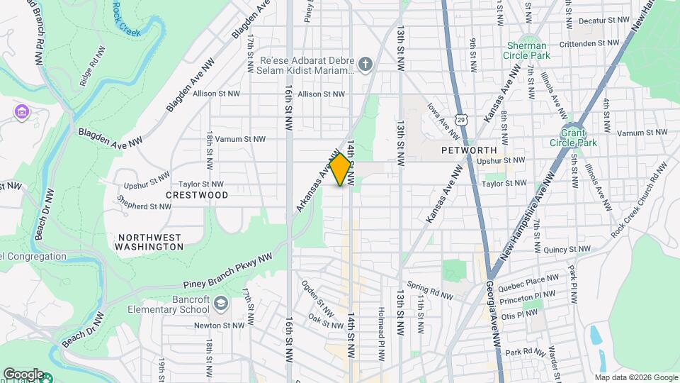 1414 Taylor St NW Map and Location Details