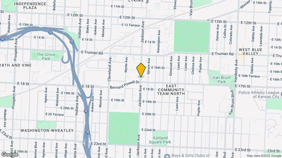 1633 Jackson Ave Map and Location Details
