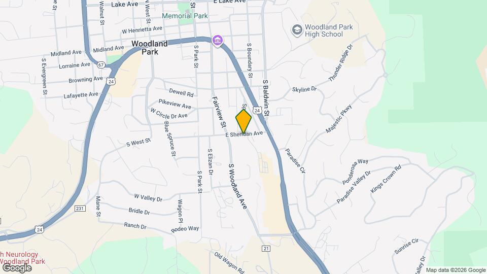 Trail Ridge at Woodland Park Apartments Map and Location Details