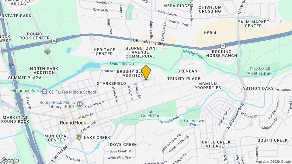 1105 E Austin Ave Map and Location Details