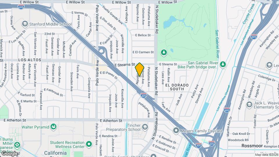 2102 Nipomo Ave Mapa y Detalles de la Ubicación