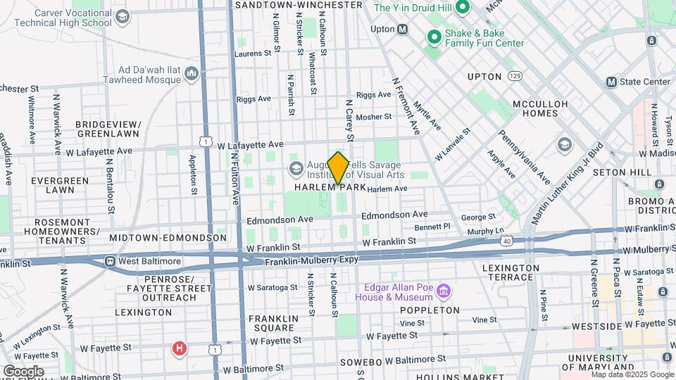 1315 Harlem Ave Map and Location Details