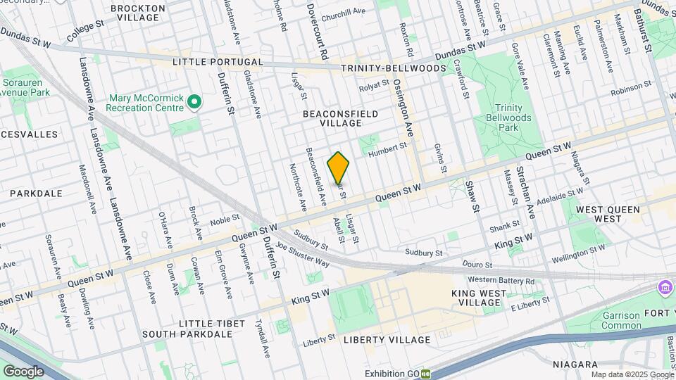 122 Lisgar St Map and Location Details