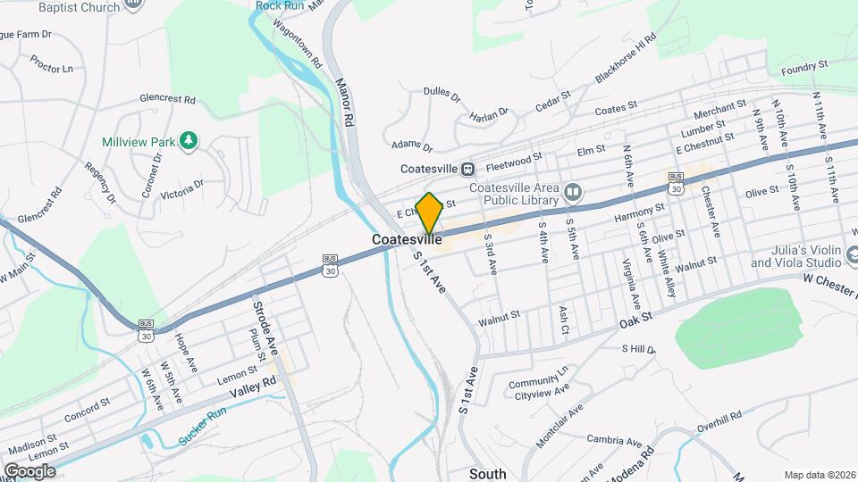 126 E Lincoln Hwy Map and Location Details