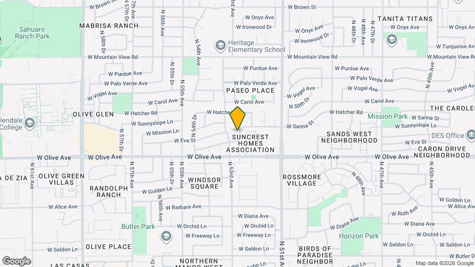 9044 N 52nd Dr Map and Location Details