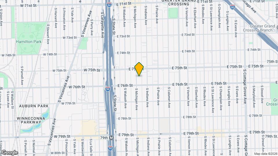 7537 S Michigan Ave, Unit C-C107 Mapa y Detalles de la Ubicación