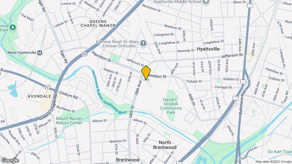 3831 Hamilton St Map and Location Details