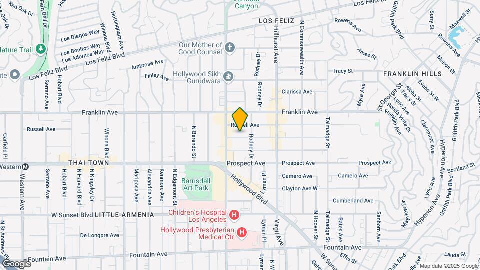 4627 Melbourne Ave Map and Location Details